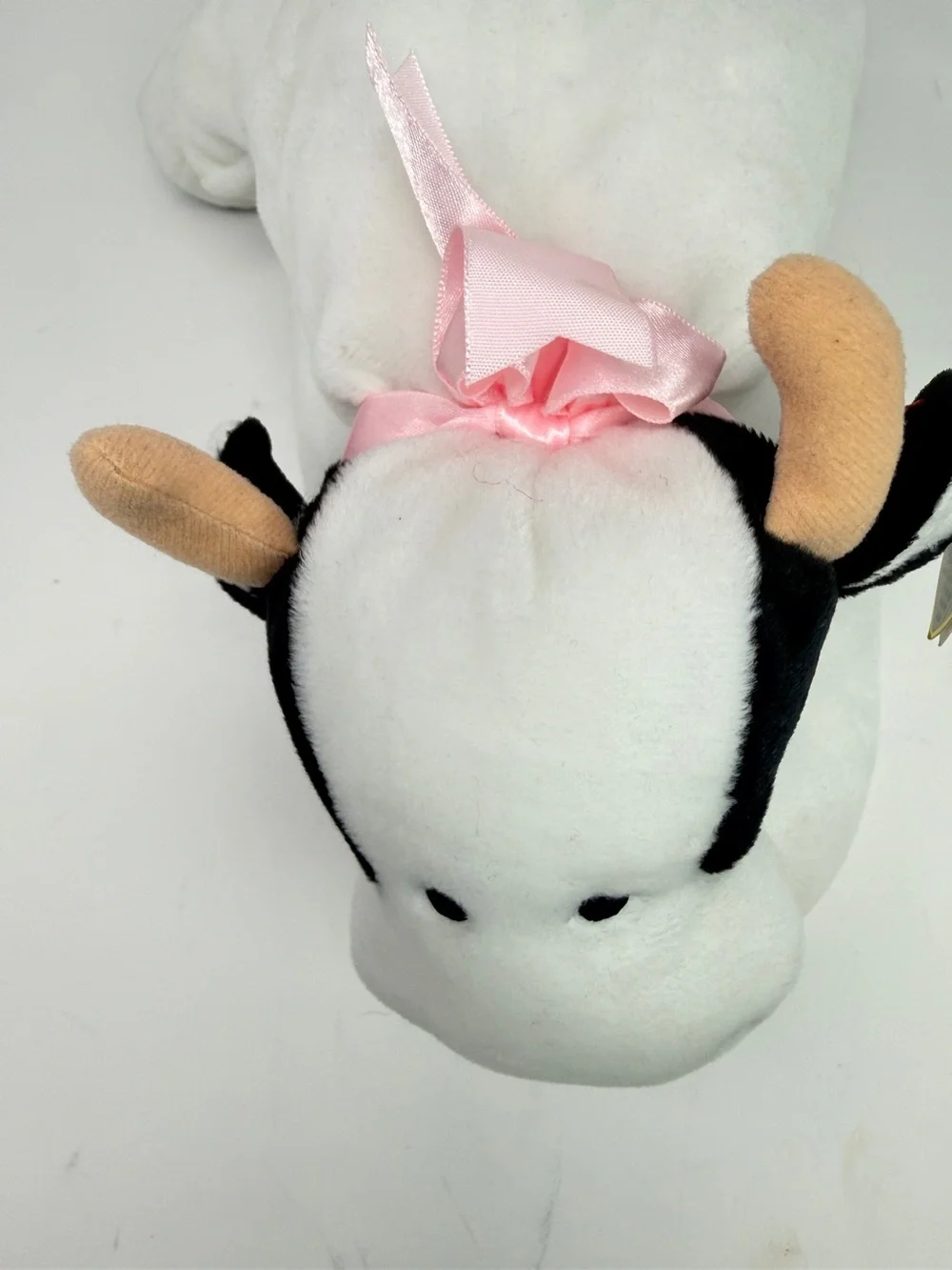 TY Vintage 1994 The Pillow Pals Collection Moo White and Black Cow 14